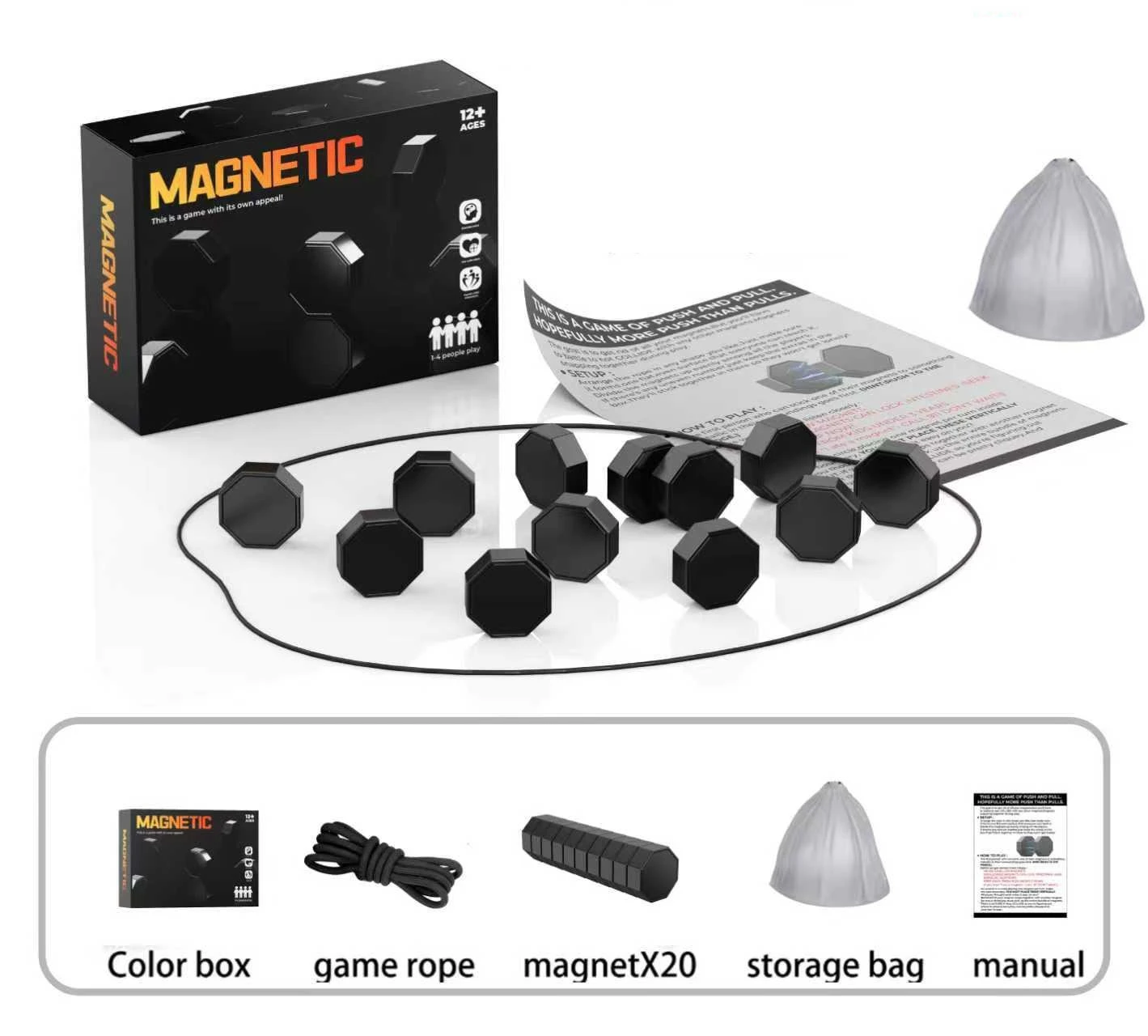 Strategy Board Game - Xmas Games Decoration Magnetic Stones Game